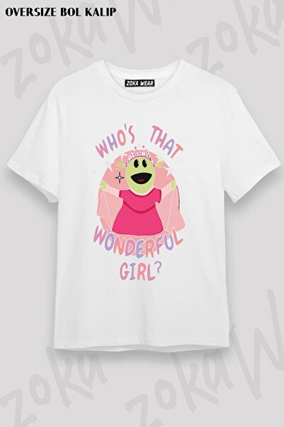 ZOKAWEAR Unisex Oversize Nanalan - Who's That Wonderful Design Printed T-Shirt