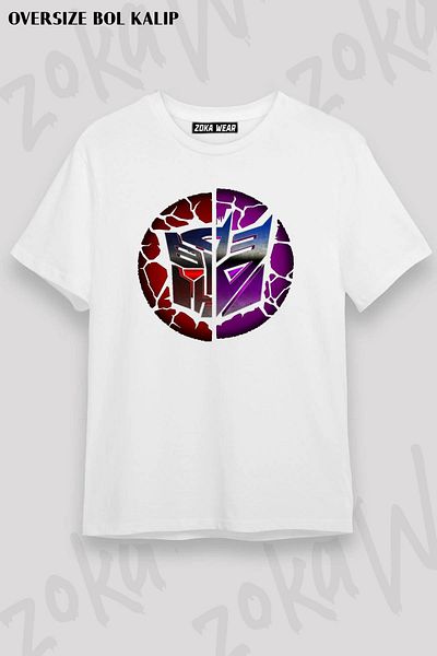 ZOKAWEAR Μπλουζάκι με στάμπα Unisex Oversize Mold Transformers3 Design