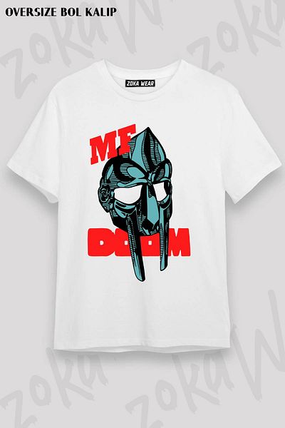 ZOKAWEAR Μπλουζάκι με στάμπα Unisex Oversize MFDOOM Design