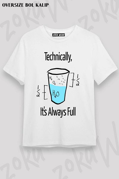 ZOKAWEAR Μπλουζάκι με στάμπα Unisex Oversize Science Is Optimistic Design