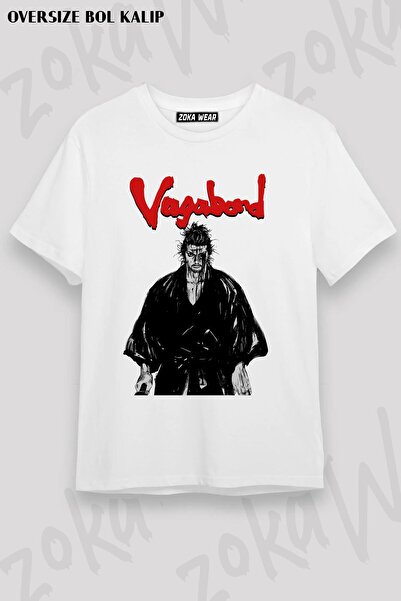 ZOKAWEAR Унисекс тениска с голям размер Musashi Miyamoto Vagabond