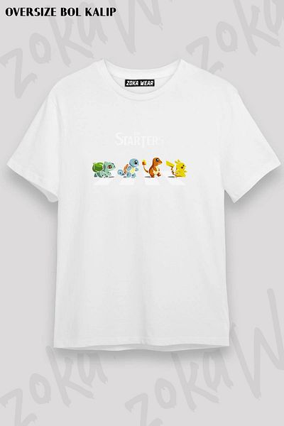 ZOKAWEAR Μπλουζάκι Unisex Oversize The Starters Design Printed Tshirt