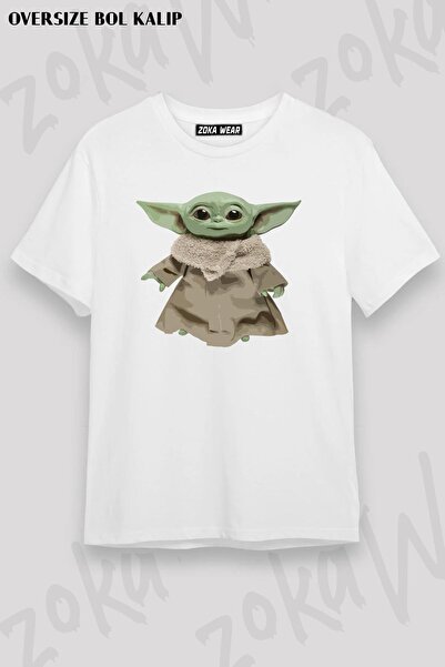 ZOKAWEAR Μπλουζάκι με στάμπα Unisex Oversize Baby Yoda Design