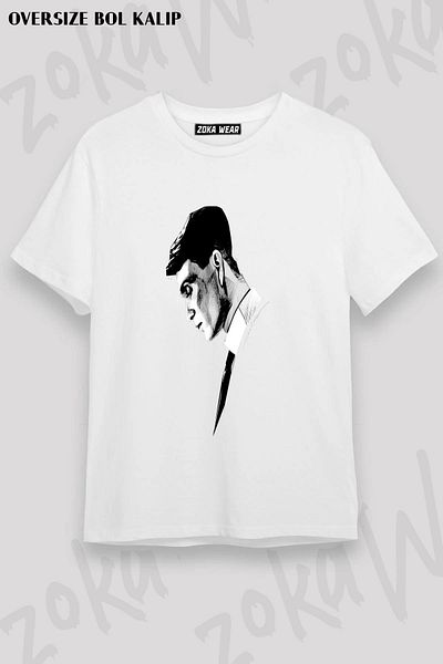 ZOKAWEAR Unisex Oversize Mold Peaky Blinders, Σειρά, Τυπωμένο μπλουζάκι με σχέδιο Tom Hardy