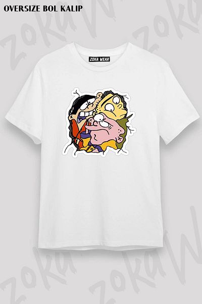 ZOKAWEAR Μπλουζάκι Unisex Oversize Fit Afacan Five Design με στάμπα