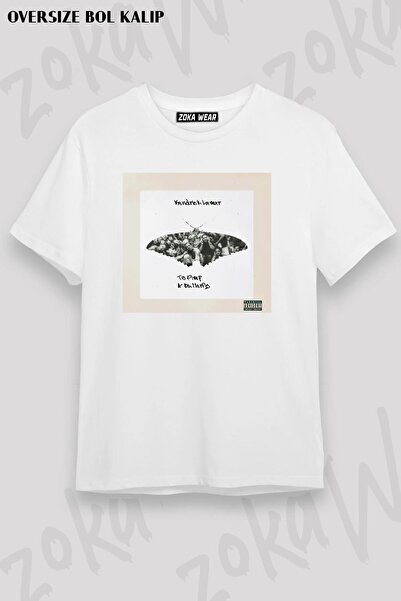 ZOKAWEAR Tricou unisex oversize cu imprimeu Kendrick Lamar Design