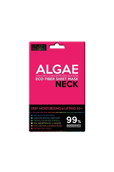 Intelligent Skin Therapy Deep Moisturizing & Lifting 20+ Neck Eco Fiber Sheet Mask Algae