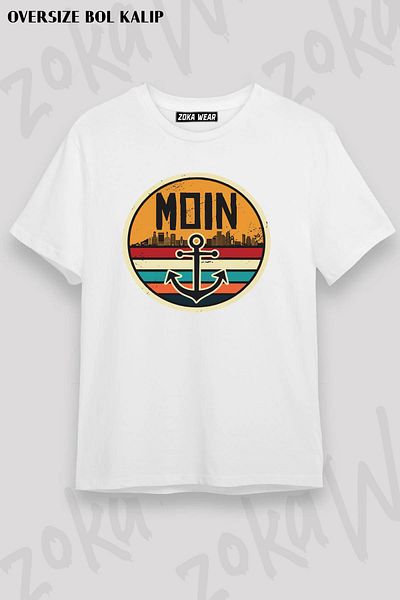 ZOKAWEAR Μπλουζάκι με στάμπα Unisex Oversize Fit moin Design