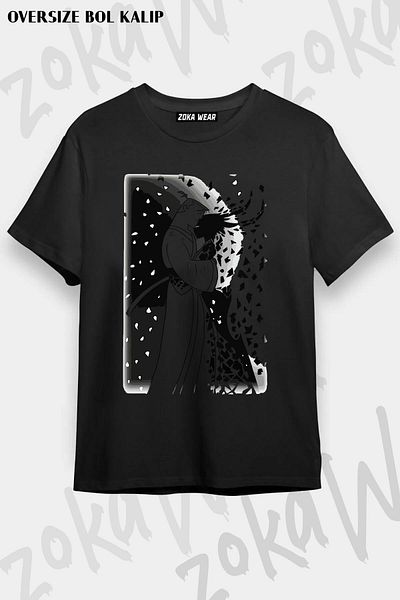 ZOKAWEAR Μπλουζάκι με στάμπα Unisex Oversize Samurai Jack Design
