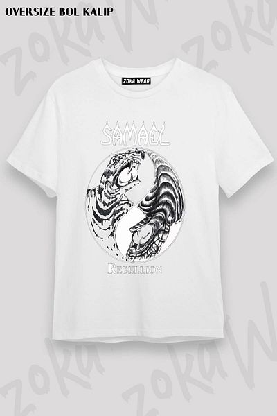 ZOKAWEAR Μπλουζάκι με στάμπα Unisex Oversize Samael Design