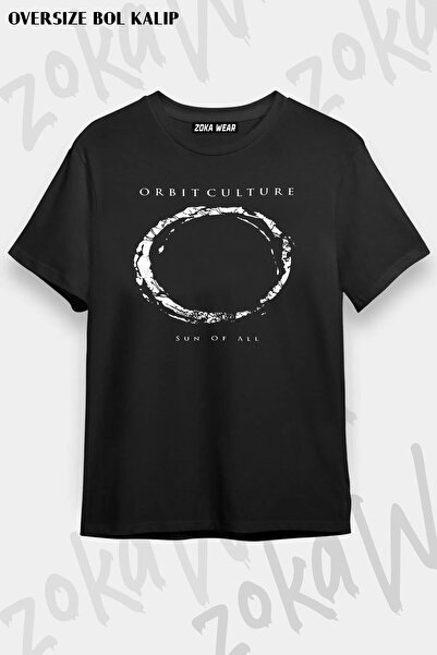 ZOKAWEAR تيشيرت مطبوع بتصميم Orbit Culture 3 مقاس كبير للجنسين