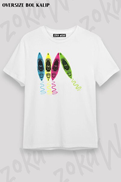 ZOKAWEAR Tricou imprimat unisex oversize Mold Paddle Paddle Boardin Design