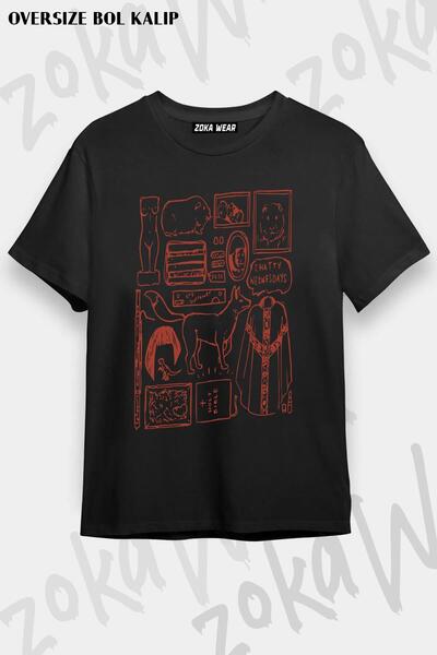 ZOKAWEAR Unisex Oversize kroj Mold Fleabag Ilustracija Dizajn Štampano Majica
