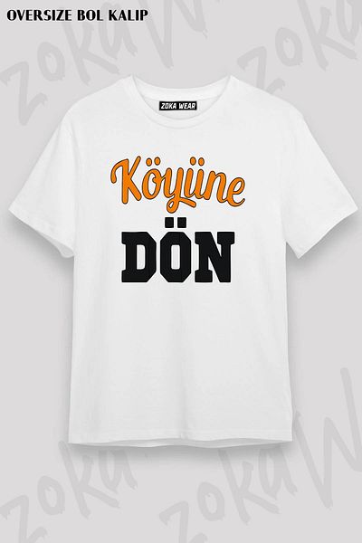 ZOKAWEAR Μπλουζάκι με στάμπα Unisex Oversize Return to the Village Design