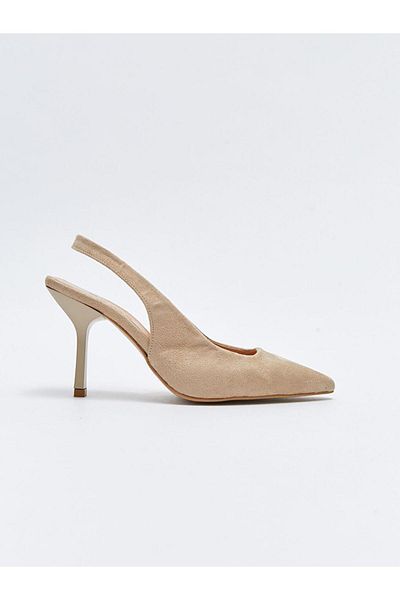 LC Waikiki Pointed Toe Elastic Women's Heeled Shoes