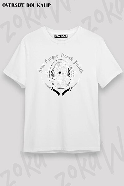 ZOKAWEAR Μπλουζάκι με στάμπα Unisex Oversize Five Finger Death Punch Design