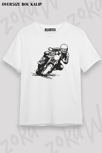 ZOKAWEAR Μπλουζάκι με στάμπα Unisex Oversize Biker v2 Design