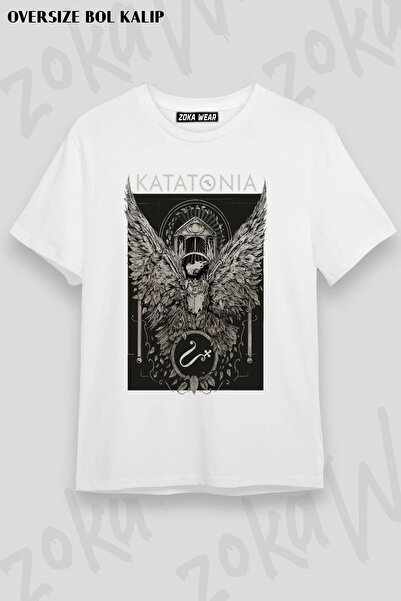 ZOKAWEAR Unisex Oversize kroj Mold Temple Katatonia Design Štampano majica