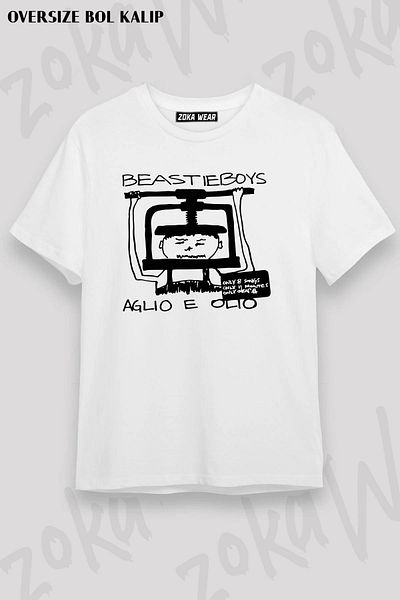 ZOKAWEAR Μπλουζάκι με στάμπα Unisex Oversize Beastie Boys Aglio E Design