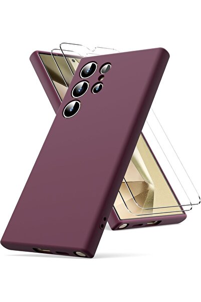 Rivor Samsung Galaxy S24 Ultra Kılıf Kılıf İpeksi Yumuşak Dokulu Renkli Silik...