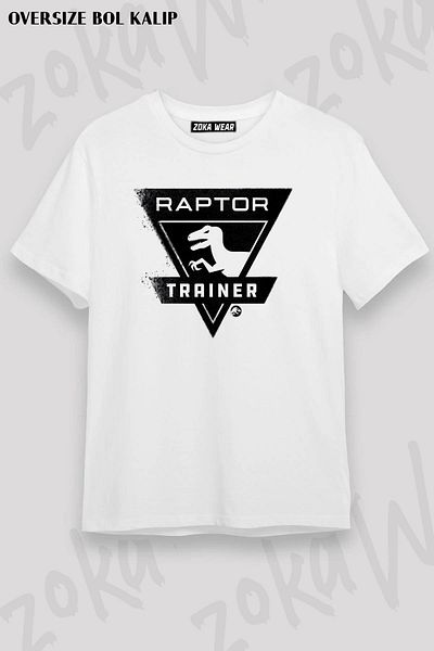 ZOKAWEAR Μπλουζάκι με στάμπα Unisex Oversize Jurassic World Fallen Design