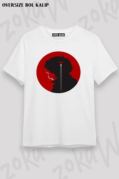 ZOKAWEAR Μπλουζάκι με στάμπα Cowboy Bebop Spike Spiegel Unisex Oversize