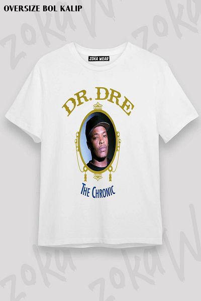 ZOKAWEAR Tricou unisex oversize cu imprimeu Dr.dre Design