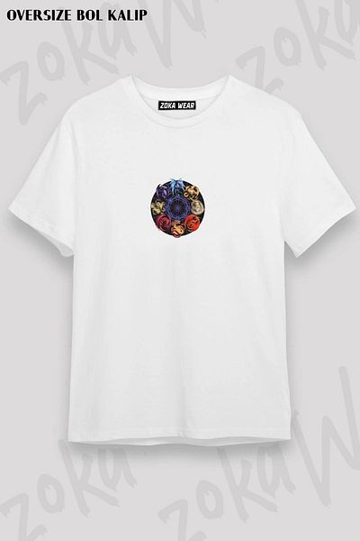 ZOKAWEAR Μπλουζάκι με στάμπα Unisex Oversize Dragon v6 Design