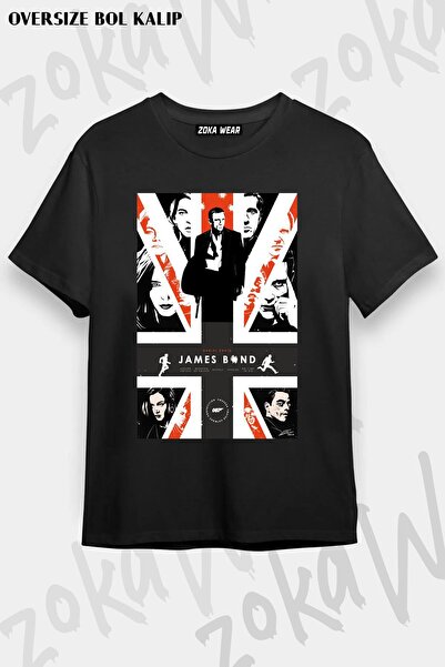 ZOKAWEAR Daniel Craig James Bond Design Unisex Oversize Tshirt