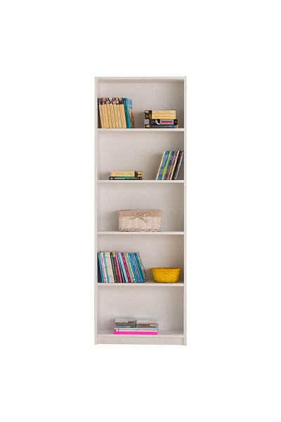 Adore Adore Libra Bookcase, 5 shelves, 56 x 170 x 20 cm - White