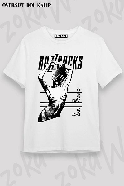 ZOKAWEAR Μπλουζάκι με στάμπα Unisex Oversize Buzzcocks Design