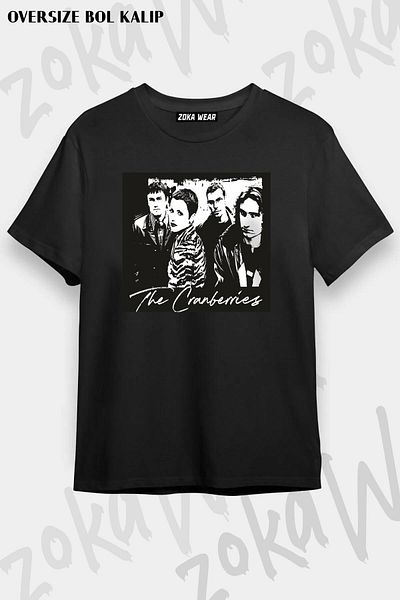 ZOKAWEAR Tricou unisex oversize cu imprimeu The Cranberries Design