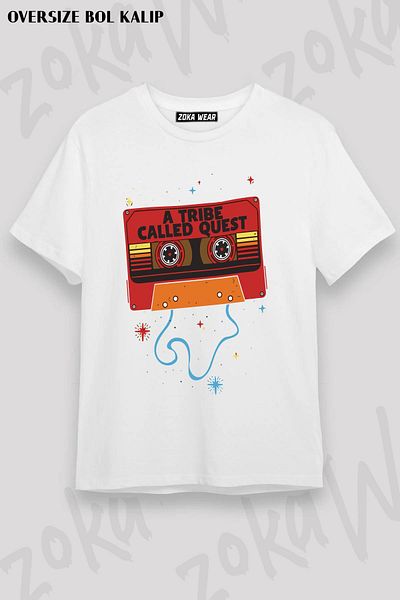 ZOKAWEAR Μπλουζάκι με στάμπα Unisex Oversize A Tribe Called Quest v2 Design