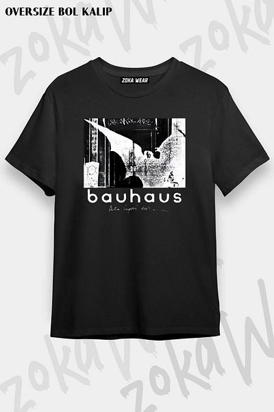 ZOKAWEAR Tricou unisex oversize cu imprimeu Bauhaus v2 Design