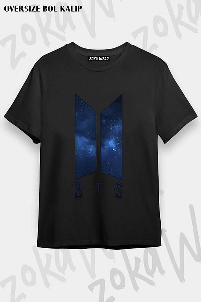ZOKAWEAR Μπλουζάκι με τυπωμένο λογότυπο Unisex Oversize Bts