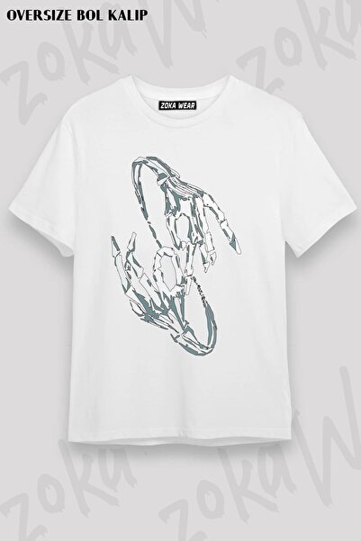 ZOKAWEAR Unisex majica sa širokim krojem, logo Korn Hands, rock metal dizajn,...