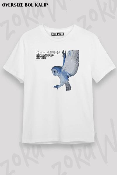 ZOKAWEAR Tricou unisex oversize cu imprimeu Diamond Eyes Deftones Design