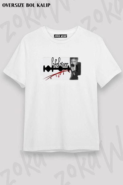 ZOKAWEAR Tricou unisex oversize cu imprimeu Lifelover Design