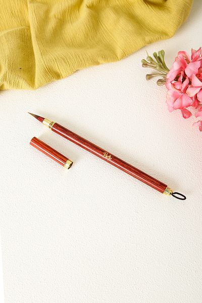 Pinart Premium Natural Squirrel Hair Tile Painting with Red Cap - Watercolor Brush