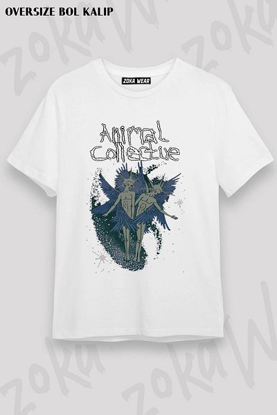 ZOKAWEAR Μπλουζάκι με στάμπα Unisex Oversize Animal Collective Design