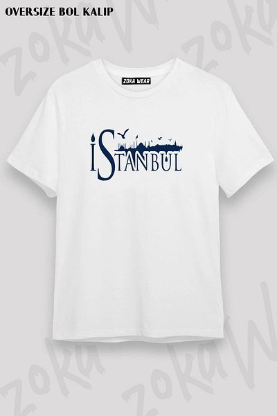 ZOKAWEAR Μπλουζάκι με στάμπα Unisex Oversize Κωνσταντινούπολης