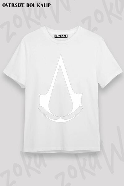ZOKAWEAR Unisex Oversize Assassin's Creed Logo Design Printed Tshirt
