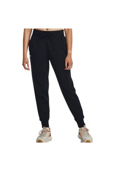 Under Armour Pantaloni de sport negri pentru femei Ua Rival Fleece Jogger 1379438-001