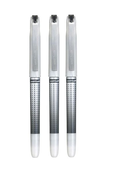 UNİ-BALL 0.7 Uniball Eye Needle - Black Pen with Needle Tip Triple