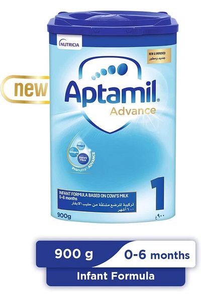 Aptamil 1 Infant Formula Milk, Stage 1, Milk Powder for Infants from 0 to 6 Months, 900 g