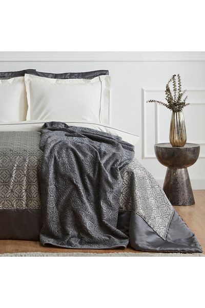 Karaca Home Marsha 8-teiliges Hochzeitsset Grau