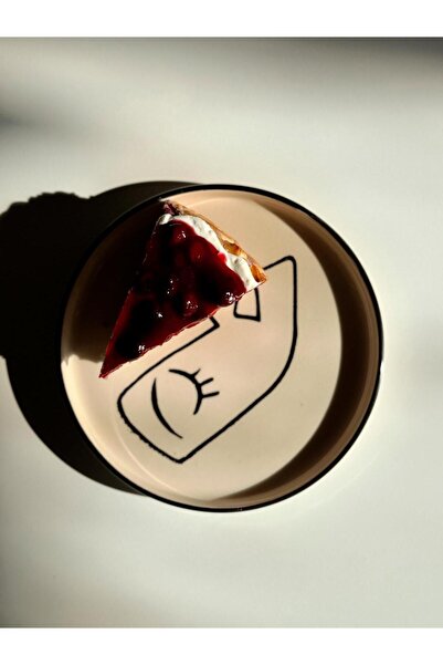 CREARTHOME Kerman Home Face Seramik Pasta Tabağı 20 cm Desen1