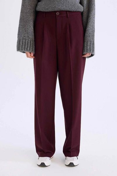 DeFacto Klassische Hose mit hoher Taille und weitem Bein und doppelter Tasche – D4360ax25sp