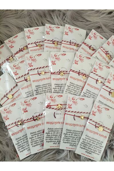 Arjew Gold Bracelet and Martenish Set with 20 Special Cards
