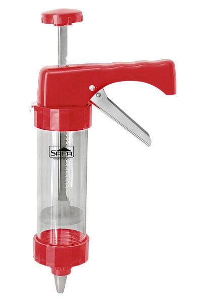 SAFA Pastry making and cake decorating machine with a set of different heads and unique shapes.